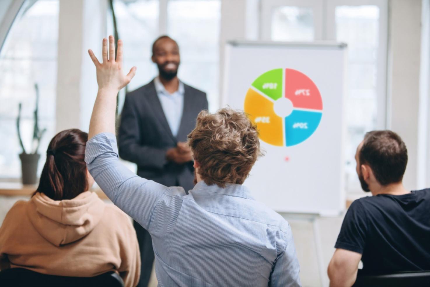 Intensive Gruppendiskussion über Marktanalyse im CapitalOpera Schulungsraum